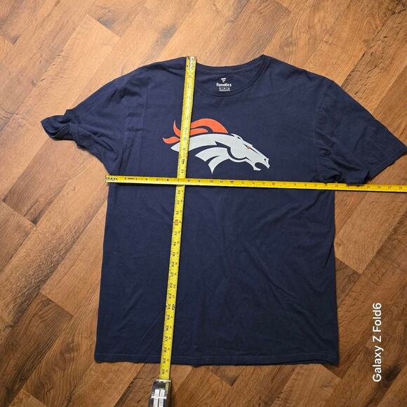 Navy Blue Denver Broncos 88 Thomas tshirt size XL - Picture 4 of 5